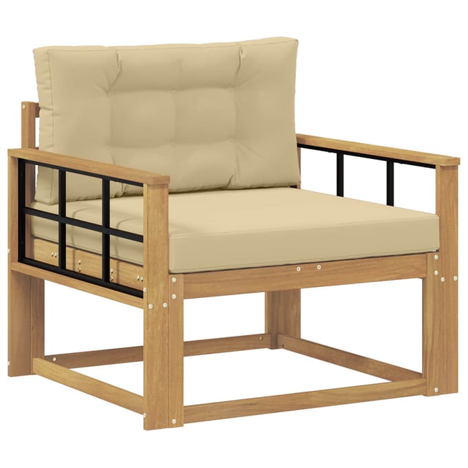 vidaXL - Buiten - Midden - Sofa - Polyester - Wit