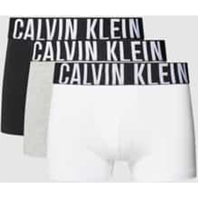 Calvin Klein Intense Power Cotton Trunks (3-pack) - heren boxers normale lengte - zwart - wit - grijs