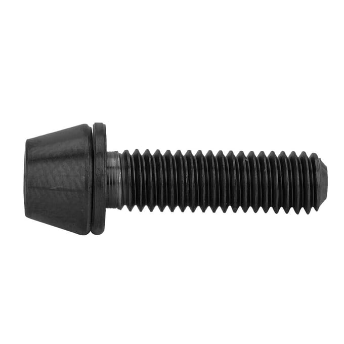 8mm Fiets Conische Hoofd Bout Schroef Bevestiging met Ring voor Mountainbike zwart