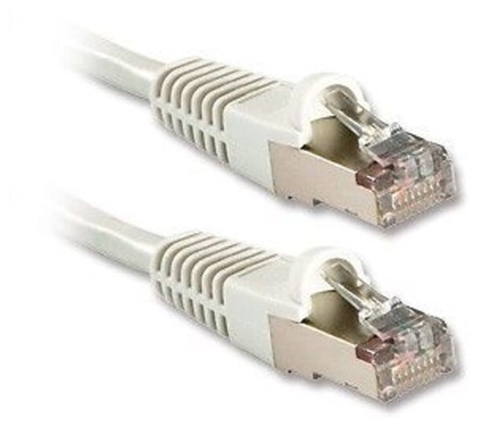 LINDY 47192 RJ45 Netwerkkabel, patchkabel CAT 6A S/FTP 1.00 m Wit Snagless 1 stuk(s)