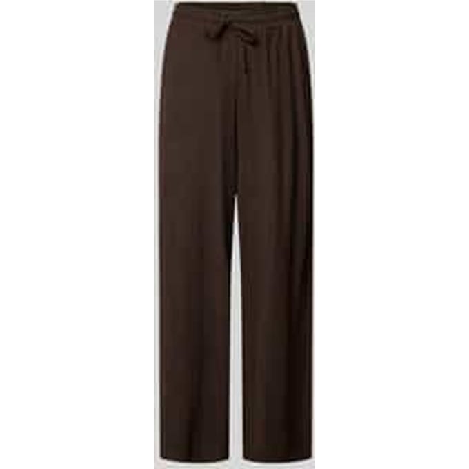 wide fit stoffen broek met structuurpatroon model 'Mileni'