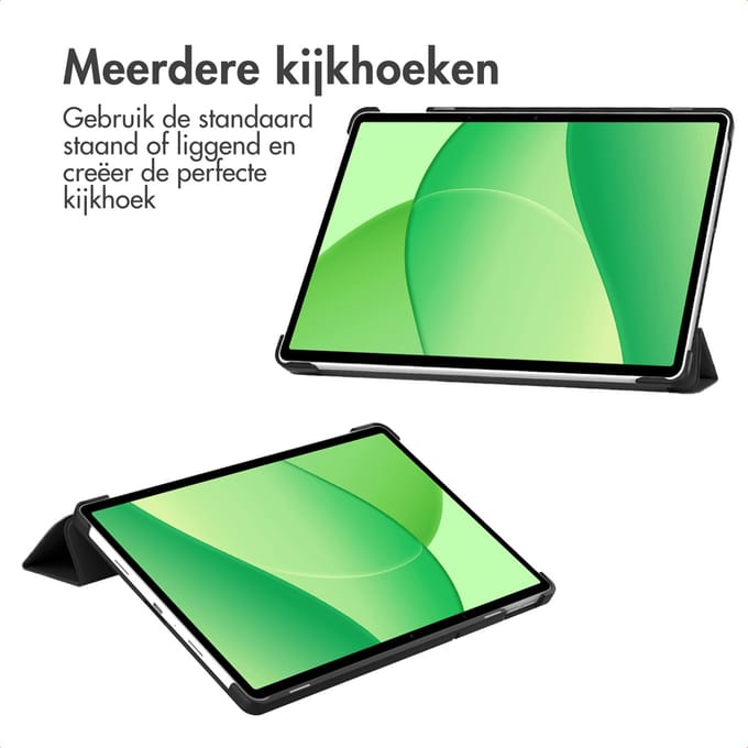 imoshion Tablet Hoes - Geschikt voor OnePlus Pad Lite - Trifold Bookcase - Zwart