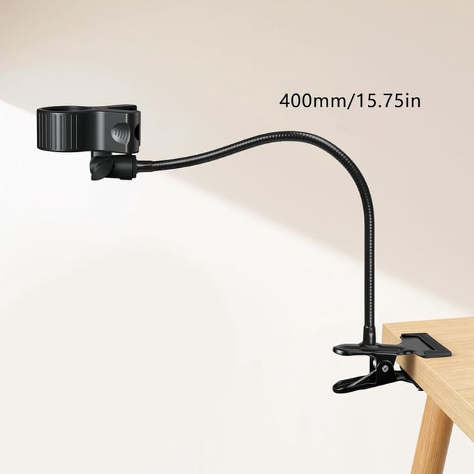 Microfoon Arm - Flexibele Standaard - Opnemen Podcast - Verstelbare Zwanenhals - 40 cm - Zwart