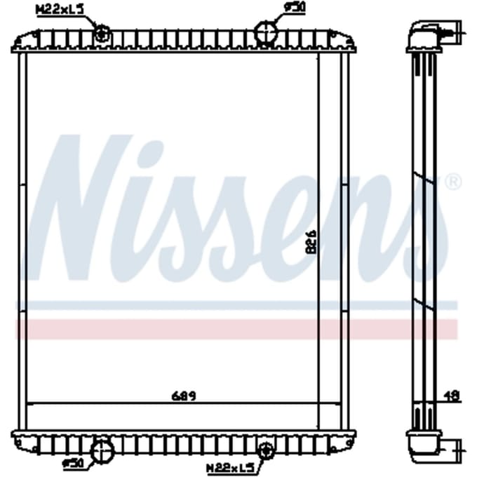 Radiator, motorkoeling NISSENS 638490