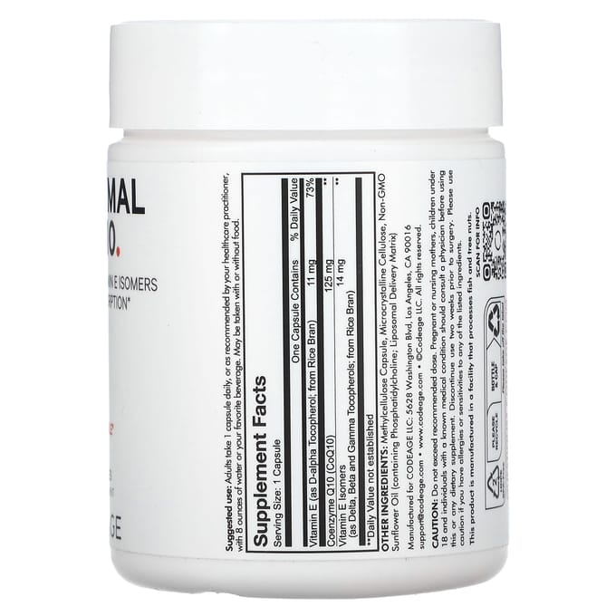 Codeage, CoQ10 liposomale, 60 gélules