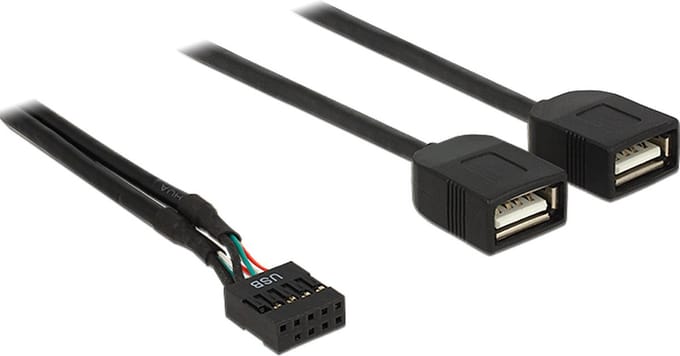 Delock USB 2.0 A Female - 0.4 m