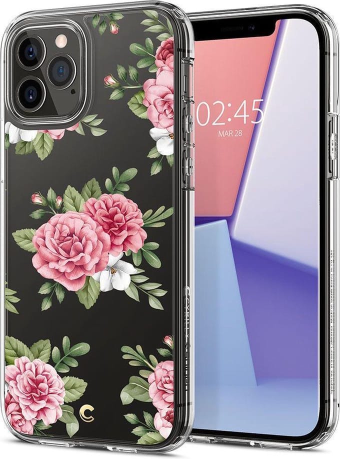Spigen Ciel by Cyrill Cecile iPhone 12 / 12 Pro Hoesje Pink Floral