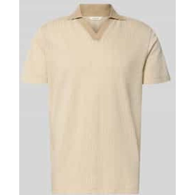 regular fit poloshirt in seersucker-look model 'MARNI'