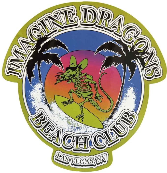 Imagine Dragons - Beach Club Sticker - Multicolours