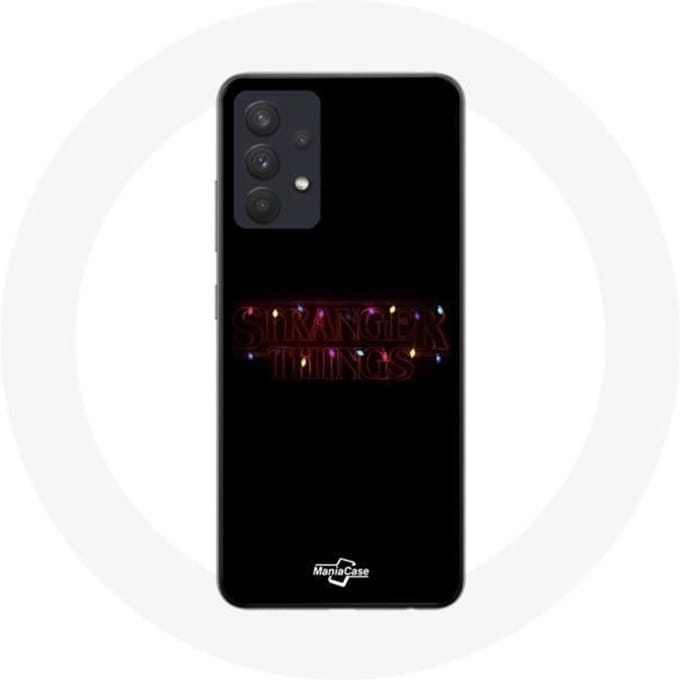 Coque pour Samsung Galaxy A13 4G / A13 4G Lite Stranger Things Affiche Logo Joyeux noël