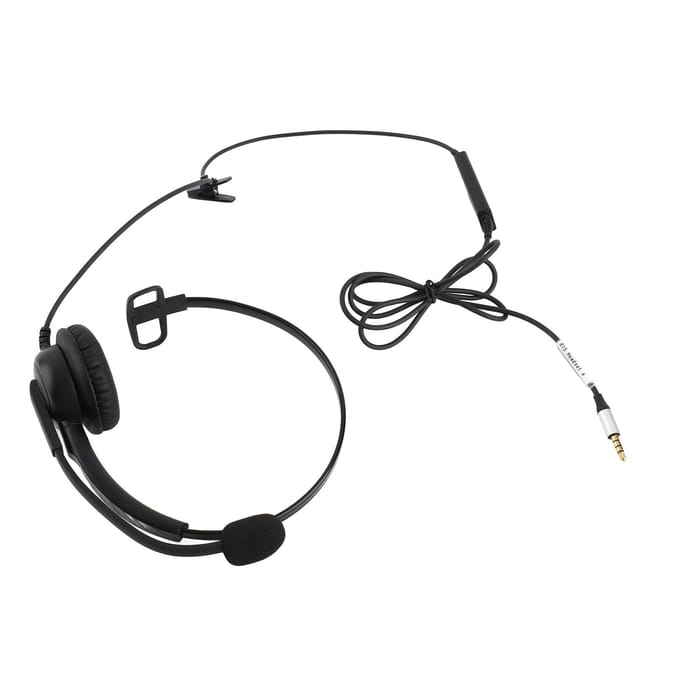 Comfortabele, lichtgewicht headset met ruisonderdrukking, bekabelde computerheadset met microfoon voor gesprekken.