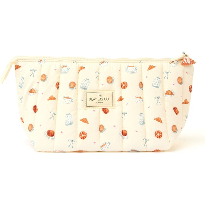The Flat Lay Co. Marshmallow Essential Makeup Pouch - Patisserie