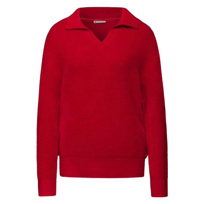 Street one - Dames pull - Maat S - Vrouwen - Rood - polyamide