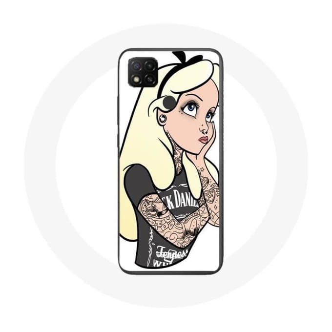 Xiaomi Redmi 9C hoesje Alice getatoeëerde prinses