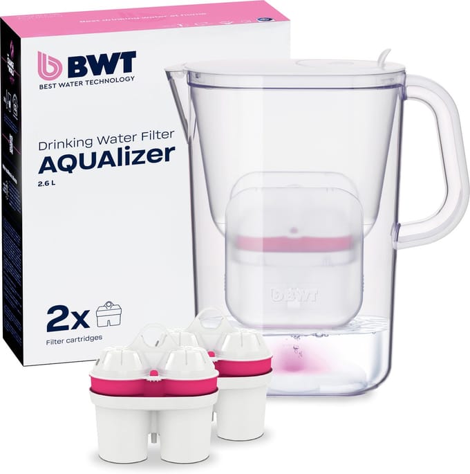 BWT - WATERFILTERKAN + 2 x FILTER VOOR MAGNESIUM MINERALIZED WATER