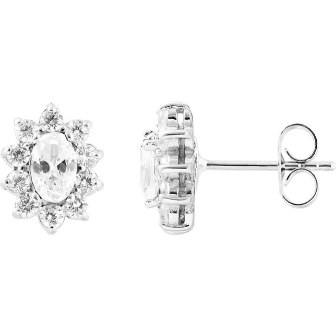 Oorbellen "Marquise" zilveren sieraden 925 - Kate