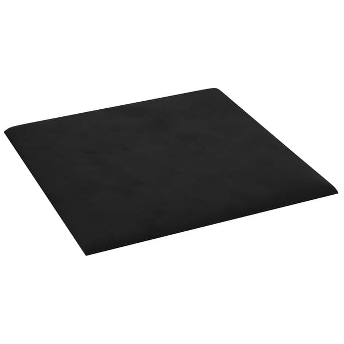 vidaXL - Wand - Hoofdbord - 12 - st - Zwart - Fluweel