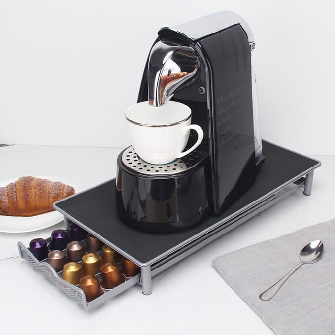 Koffiecapsulehouder Rek Lade Koffiedoos Multifunctionele Koffiecapsule Standaard zwart