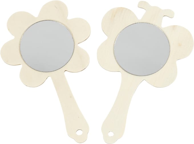 Creativ Company Handspiegels bloem en vlinder 20 stuks