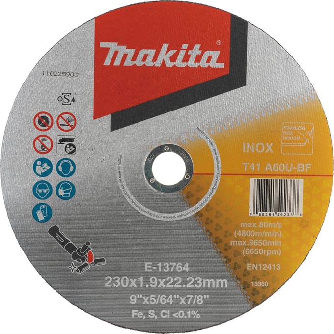 Makita E-13764 E-13764 Doorslijpschijf 230 mm 1 stuk(s)