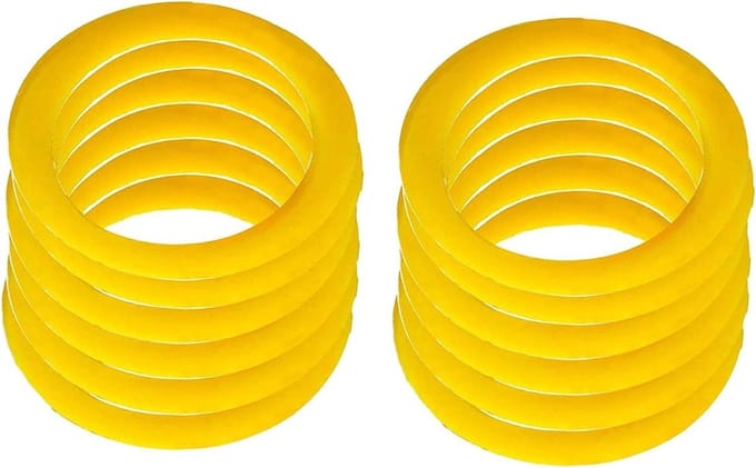Yo-Yo Silicone Pads - Responspads Jojo - Jojo Reparatie - Dun en Licht - 19 mm Buitendiameter - Geel
