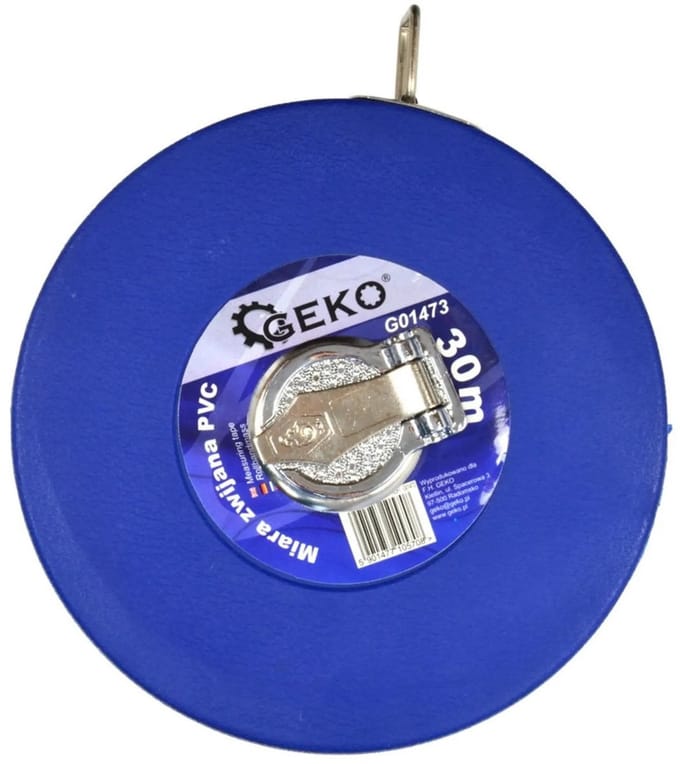 GEKO Meetlint - 30 m - Fiberglas - Water- en corrosiebestendig - PVC behuizing