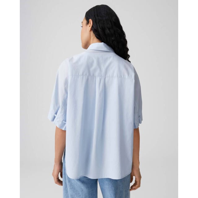 relaxed fit blouse met verdekte knoopsluiting model 'Finoa'