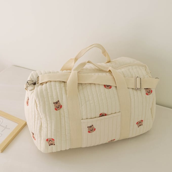 Il Bambini - Luiertas - Mombag - Schoudertas - Verzorgingstas - Kraamcadeau - Large -Duffel - Eekhoorn hoofd