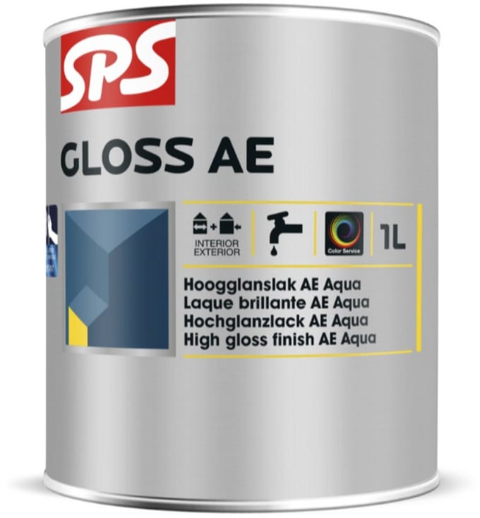 SPS Gloss AE Hoogglanslak Binnen/Buiten 1L Basis GR