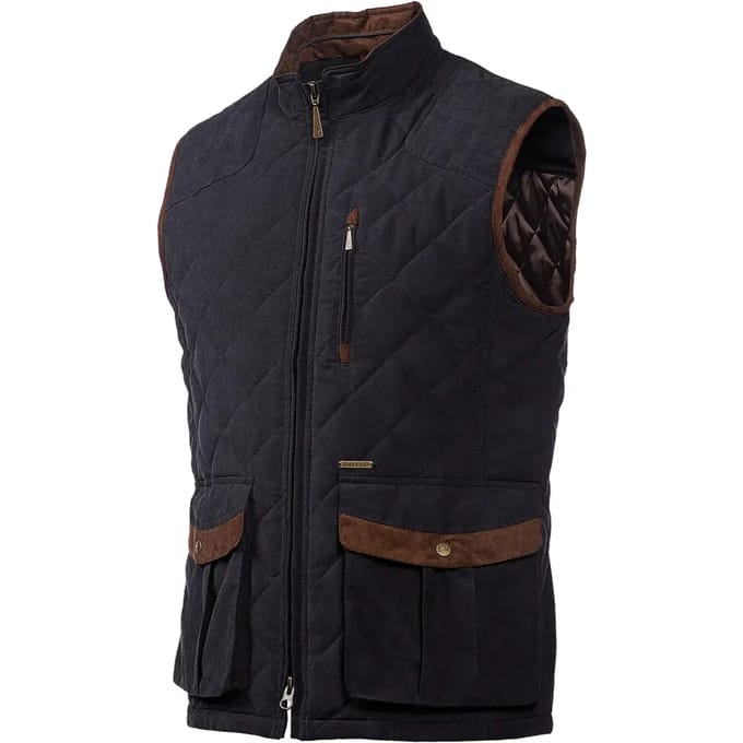 Elegante gewatteerde mouwloze wollenjas Baleno Thames