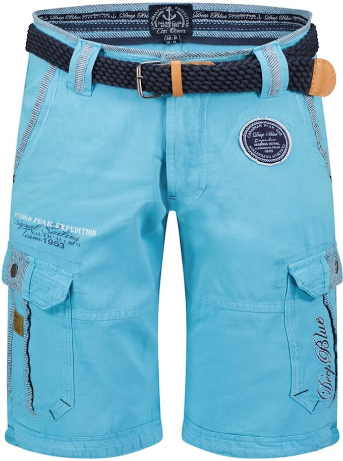 Canadian Peak Heren Bermuda Met Riem Pailletteak Turquoise - M