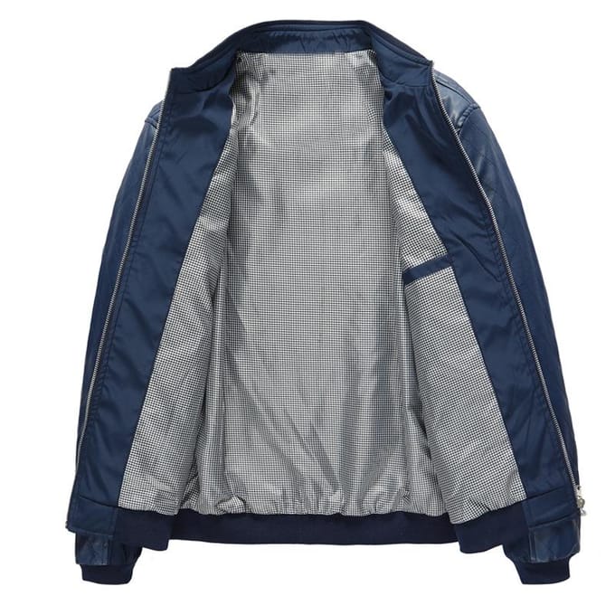 Veste Nouvelle Version Printemps Jeune Homme Fine Version Coréenne Coupe Ajustée Patchwork Cuir PU Tendance Décontractée 5XL