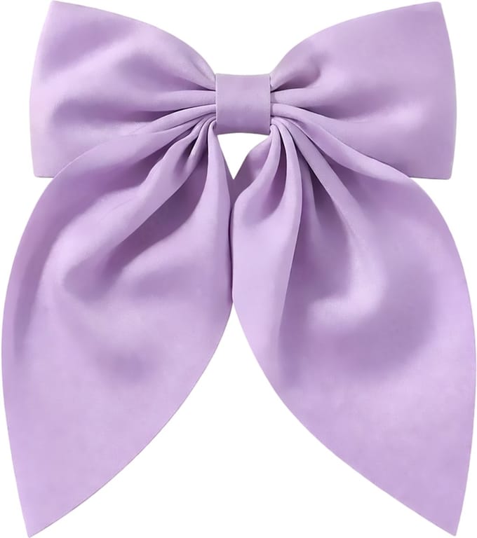 Haarstrik - Bow Lila | Clipsluiting | 13 x 18 cm | Polyester
