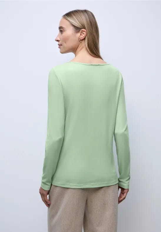 Basic shirt met lange mouwen