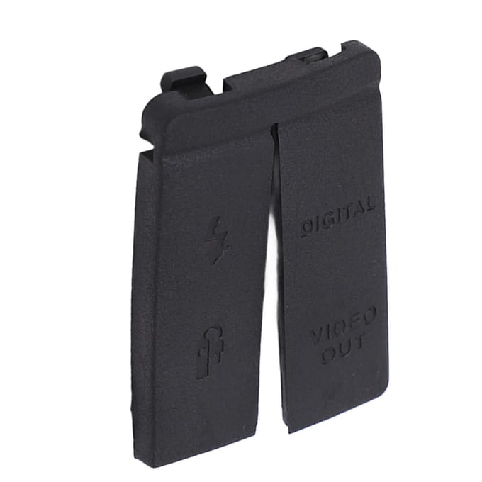 Camera Onderkant Cover Zwart Rubber USB VIDEO OUT Interface Bescherming Onderkant Cover voor 5D Camera