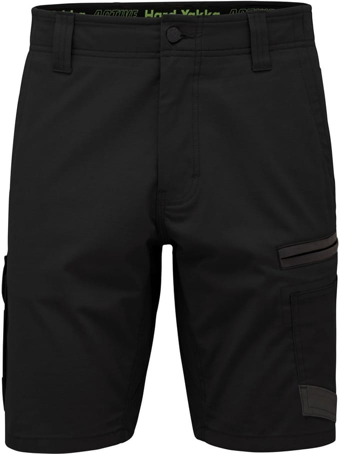 Hard Yakka g05160 raptor active mid-short zwart 36