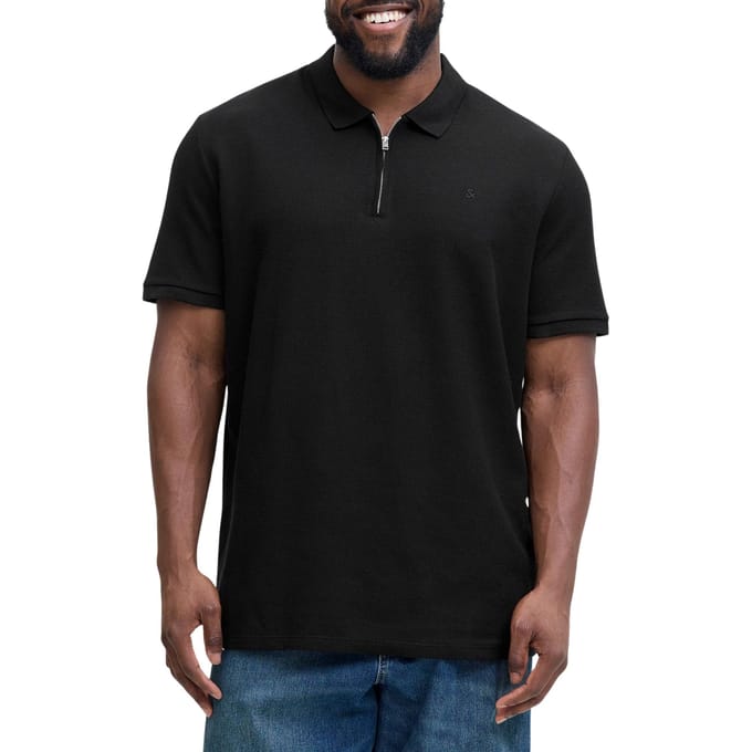 Jack & Jones Plus Polo shirt Plus Size Effen Polo shirt