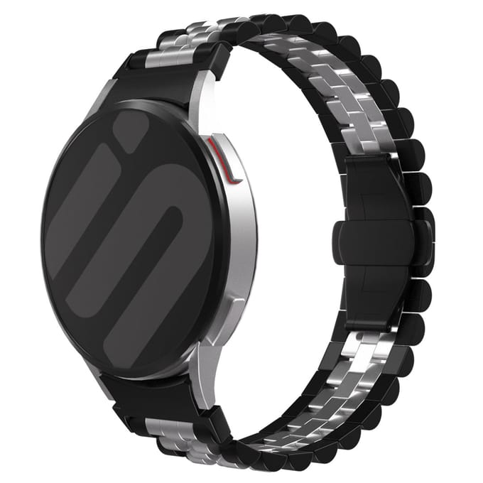 Samsung Gear Sport Jubilee stalen band (zwart/zilver)