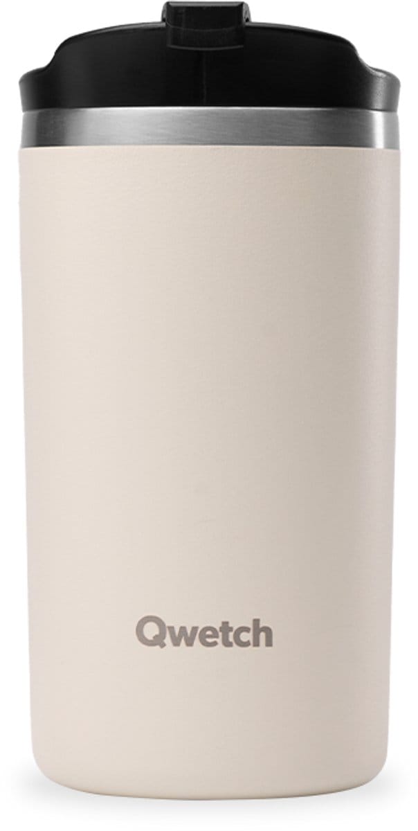 Qwetch Travel mug Geïsoleerd - Matt Zand