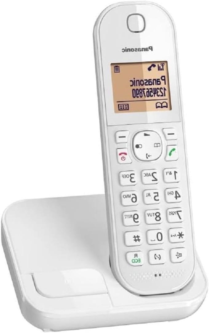 Draadloze Telefoon - DECT Telefoon - Thuisgebruik - Eenvoudig Bedienbaar - 4 AAA batterijen - Wit