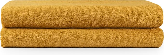 Blumtal Terry Handdoeken Set - 2 x Baddoek - 70 x 140 cm - Mosterd