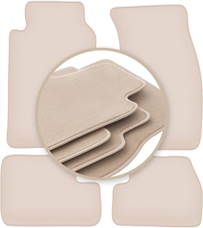 PREMIUM beige vloermatten voor: Nissan 200SX coupé 1988-2003