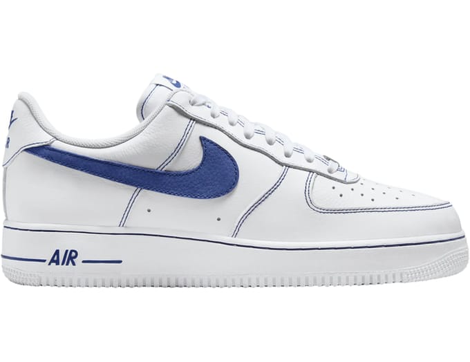 Nike Air Force 1 07 LV8 Wit Deep Royal Heren Sneakers Deep-Royal-Blauw HQ2037-100 45.5 white