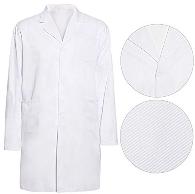 Laboratoriumjas voor dames en heren - Wit doktersjas voor geneeskunde