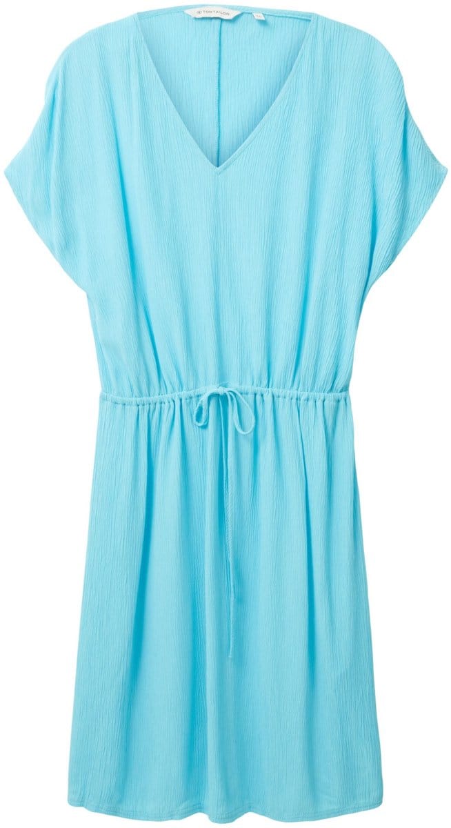 Tom Tailor - Jurk - Maat 40 - Vrouwen - 26007 teal radi - Viscose