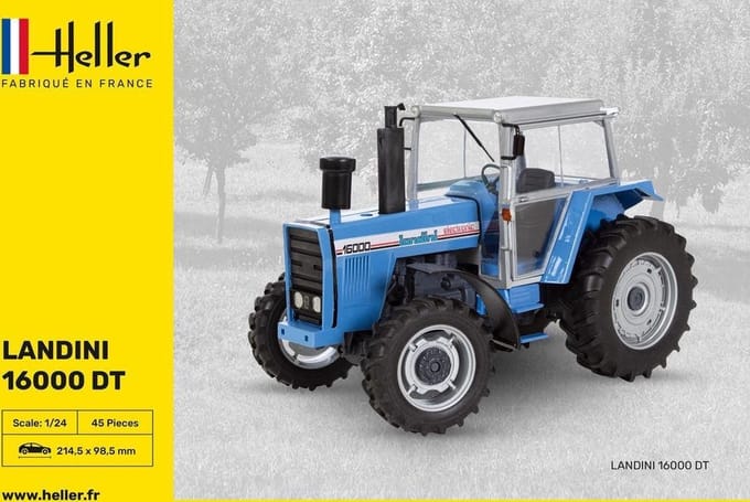 Heller Modelbouwpakket Landbouwvoertuigen - 81403 LANDINI 16000 DT Tractor Plastic - 1:24 - Modelbouw