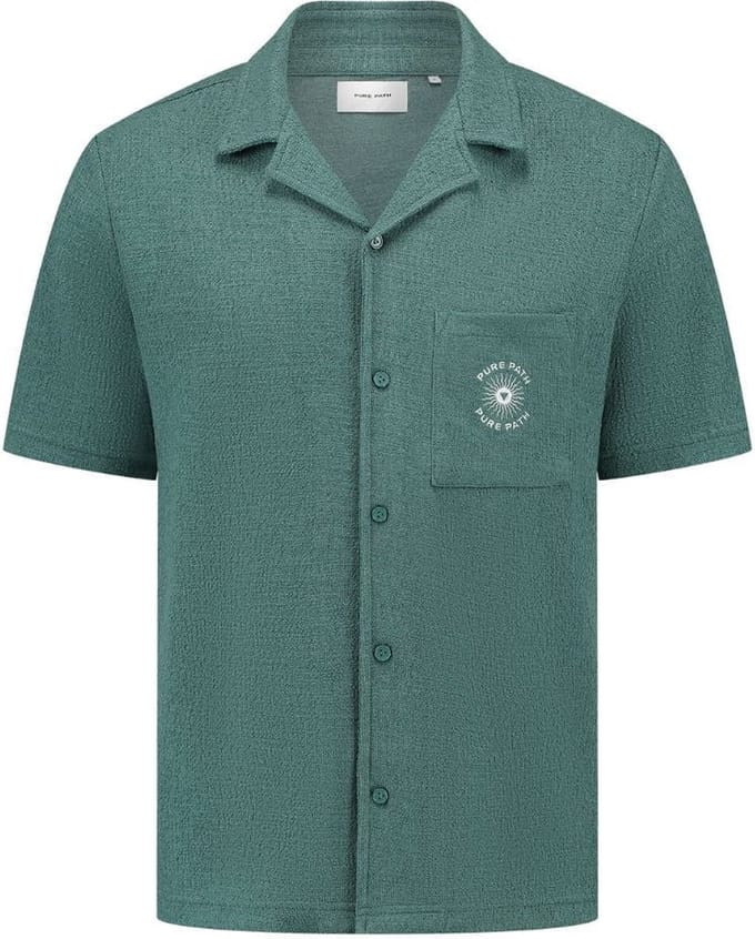 Pure Path Shortsleeve Shirt Faded Green