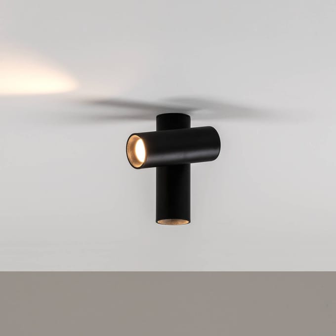 Milan Iluminación Milan Haul LED plafondlamp 2-lamps, zwart