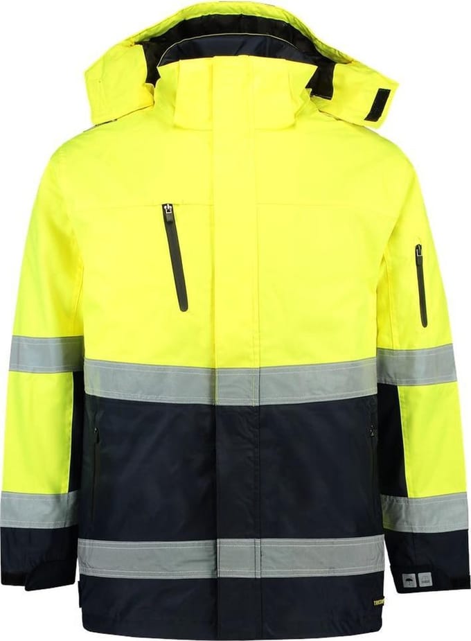 Tricorp Parka Werkjas - 403004 - Fluor Geel / Navy - 5XL
