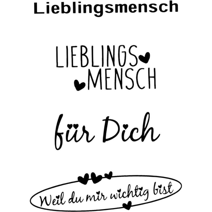 Clear Stamps "Lieblingsmensch"